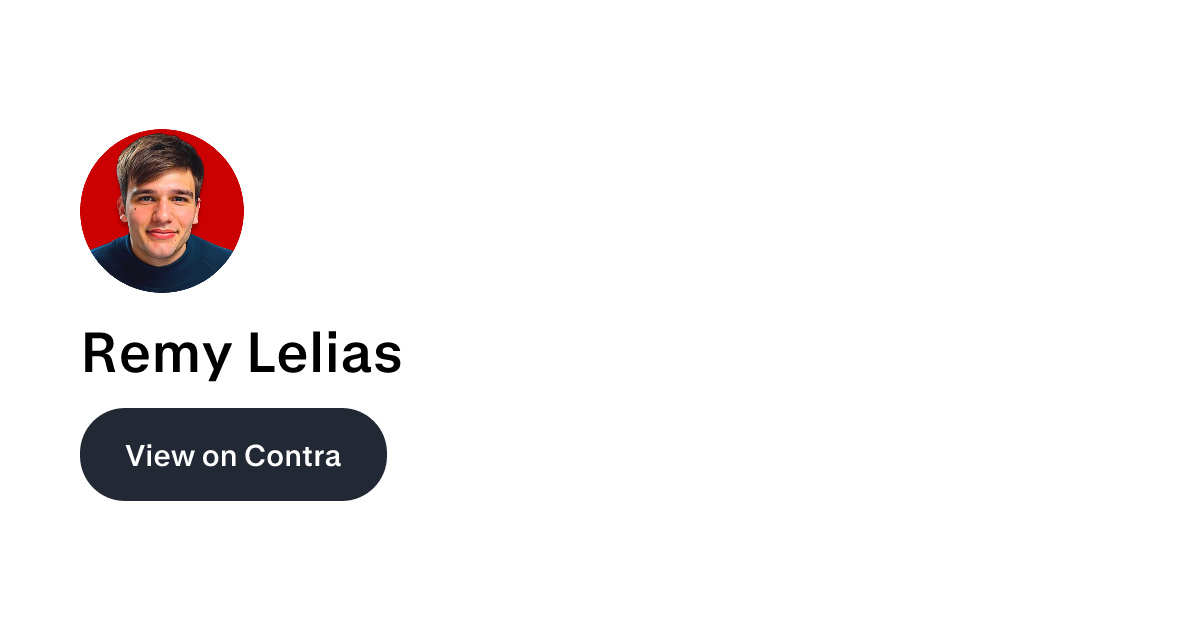 Remy Lelias - CEO | Contra