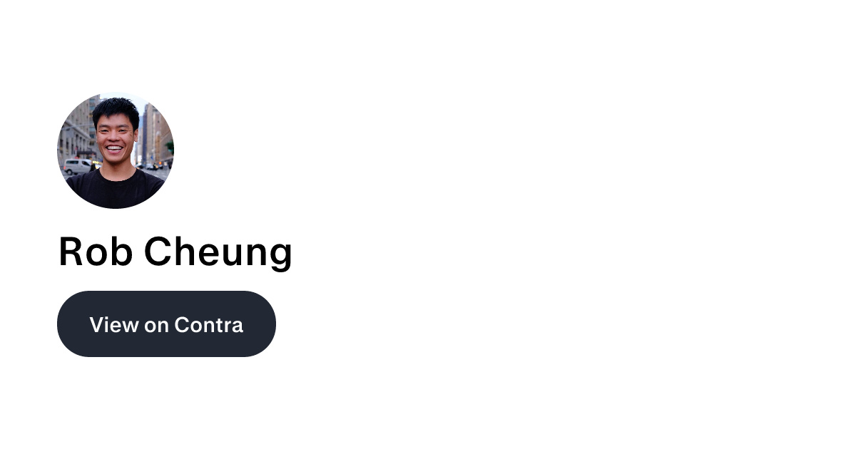 Rob Cheung - Co-founder | Contra