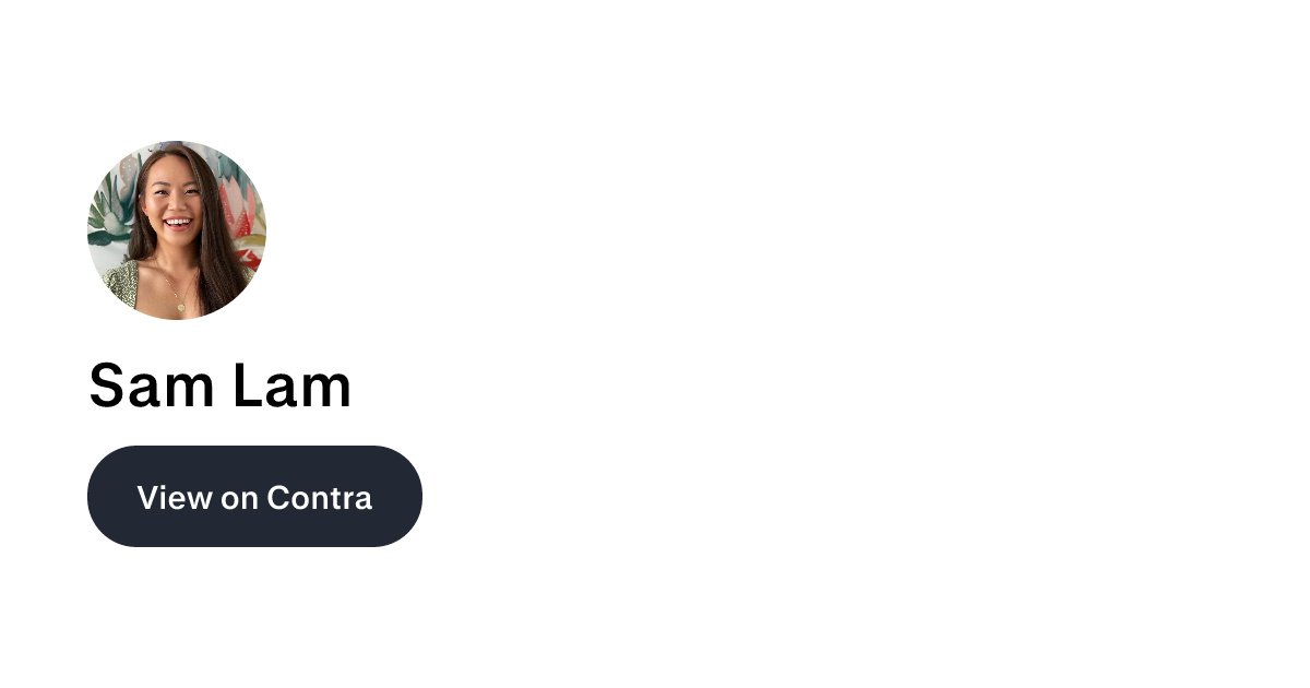 Sam Lam - Founder | Contra