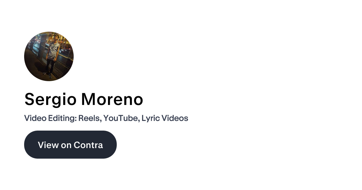 About Sergio Moreno | Contra