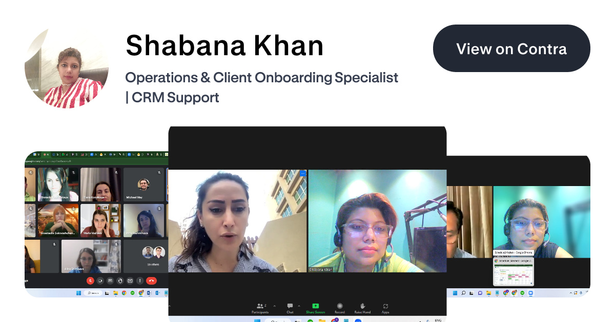 Shabana Khan's Work | Contra