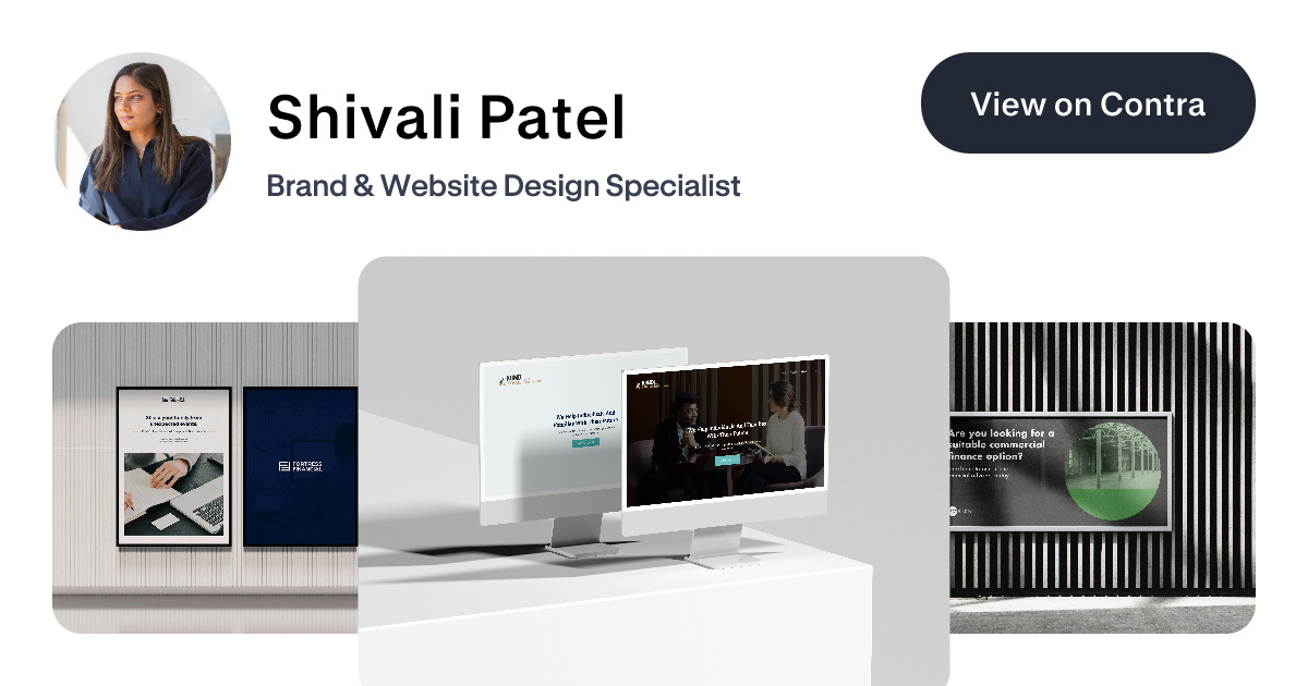 Shivali Patel - Brand Designer | Contra