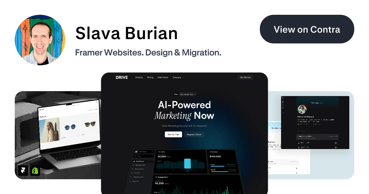 Slava Burian - Web Designer | Contra