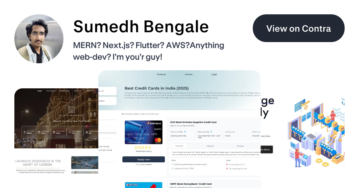 Sumedh Bengale - Backend Engineer | Contra