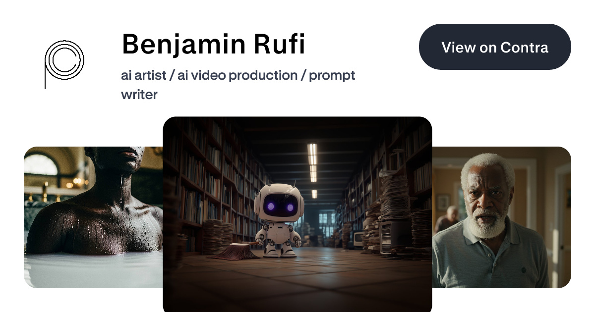 Benjamin Rufi - AI Video Producer | Contra
