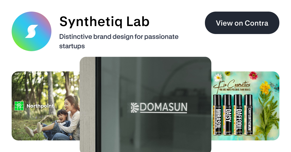 Synthetiq Lab - Brand Designer | Contra