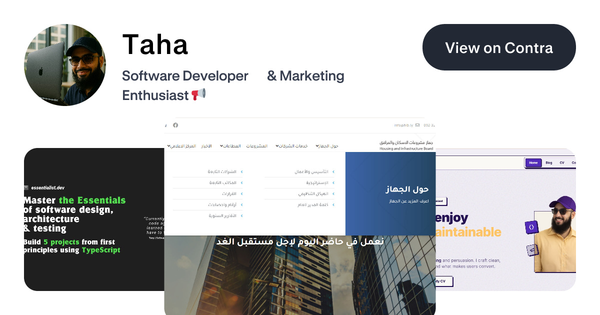 Taha - Software Engineer | Contra