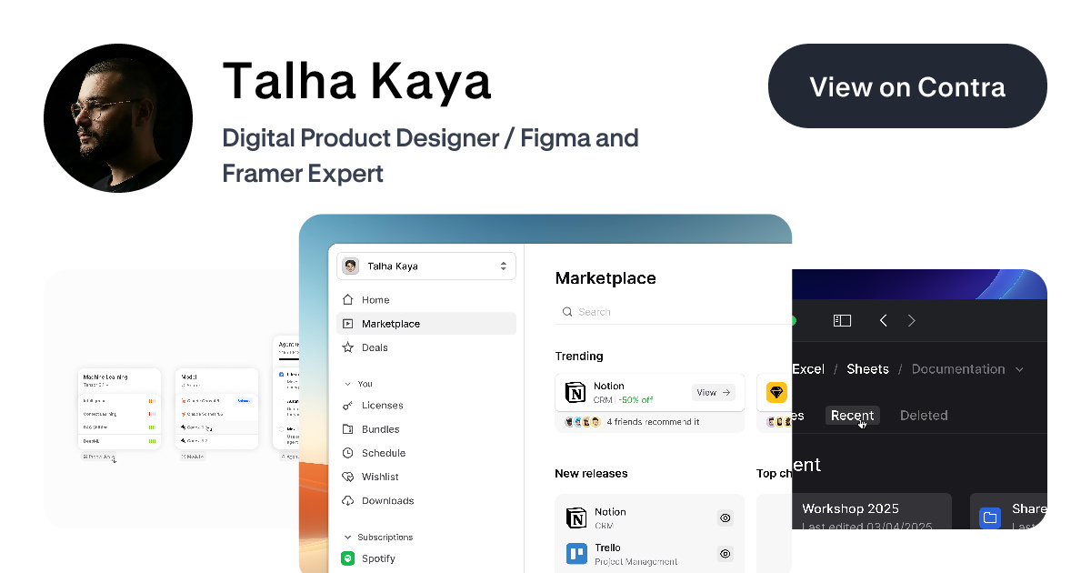 Talha Kaya's Work | Contra