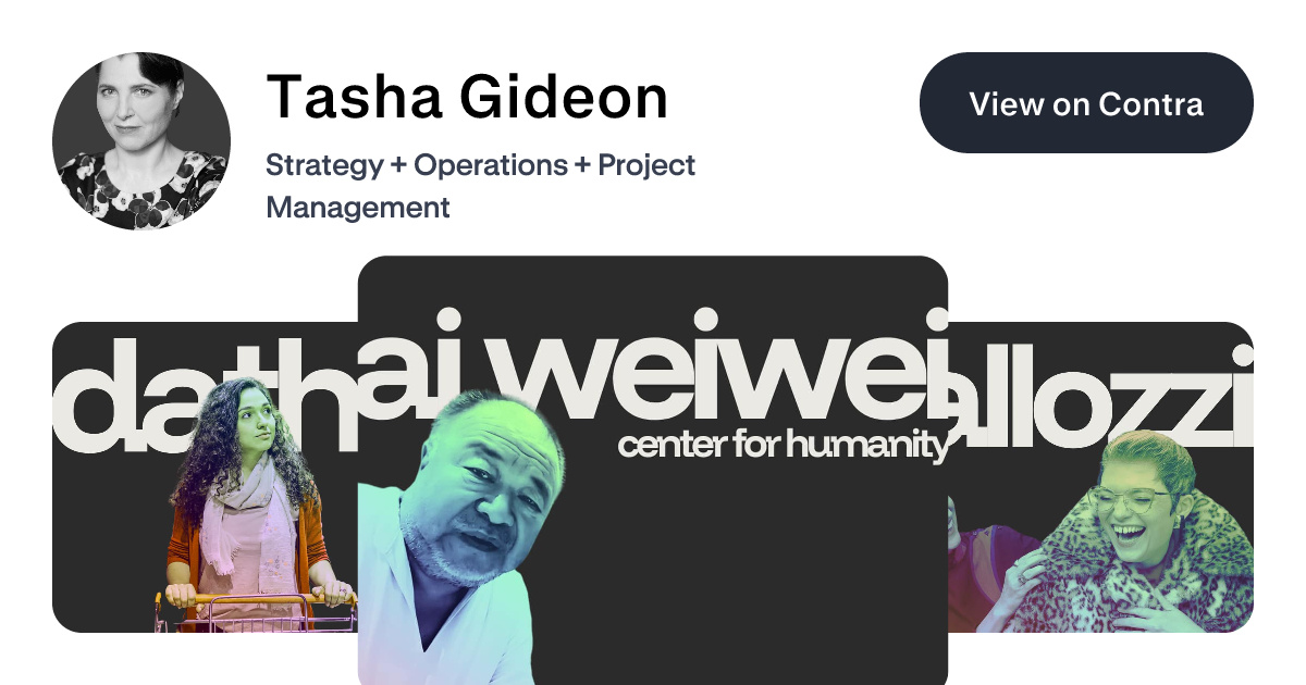Tasha Gideon's Work | Contra