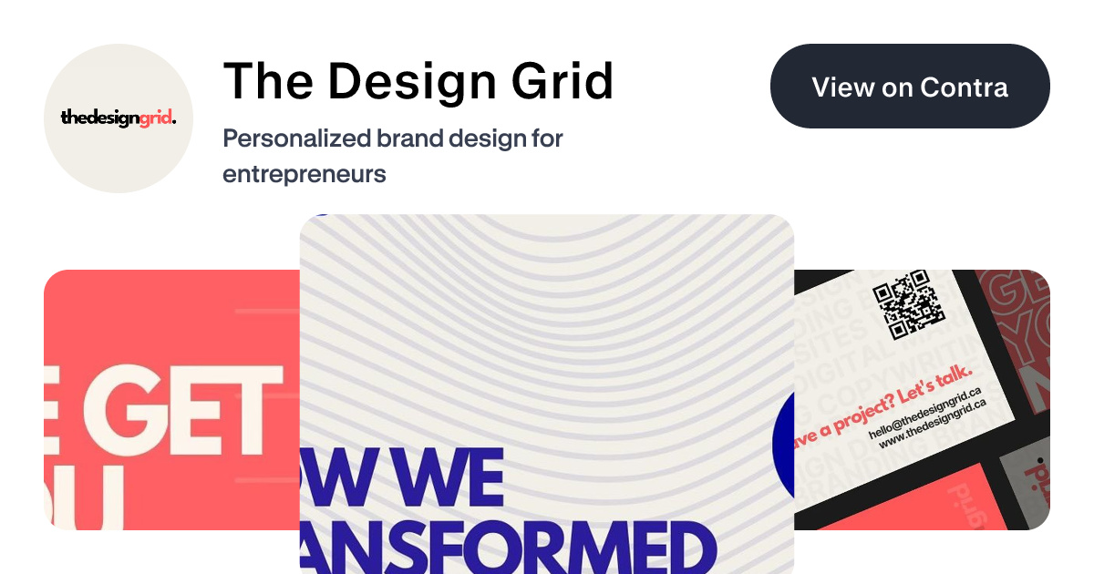 The Design Grid - Web Designer | Contra
