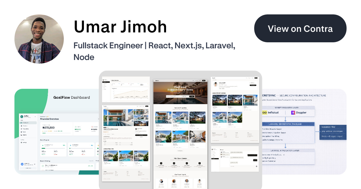 Umar Jimoh - Frontend Engineer | Contra