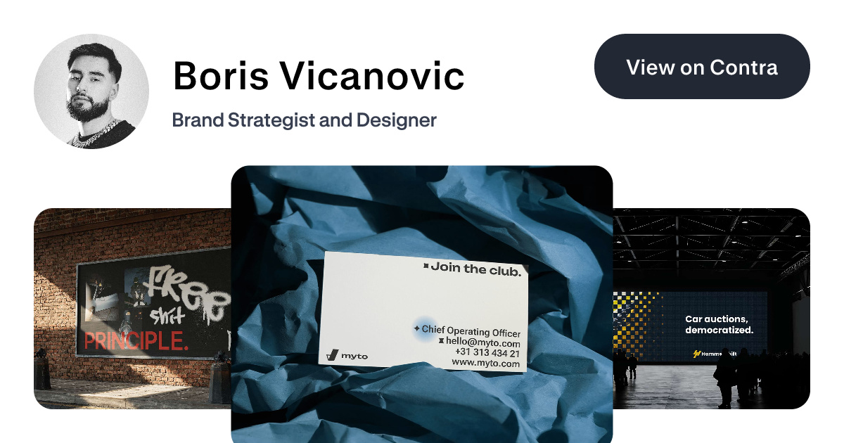 Boris Vicanovic - Brands are people, too. | Contra
