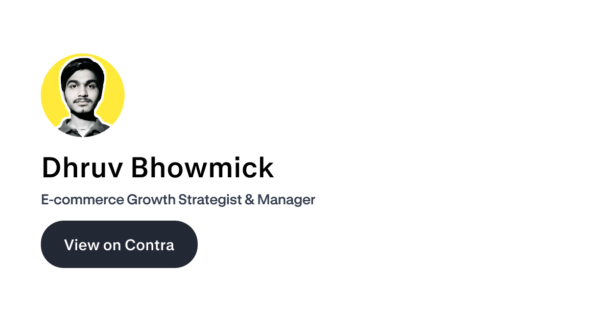 Dhruv Bhowmick on Contra