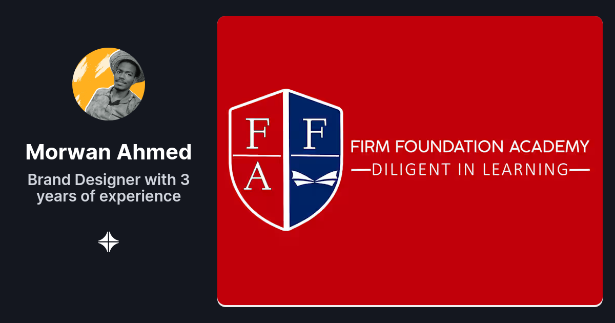 firm foundation academy logo design, Behance by Morwan Ahmed